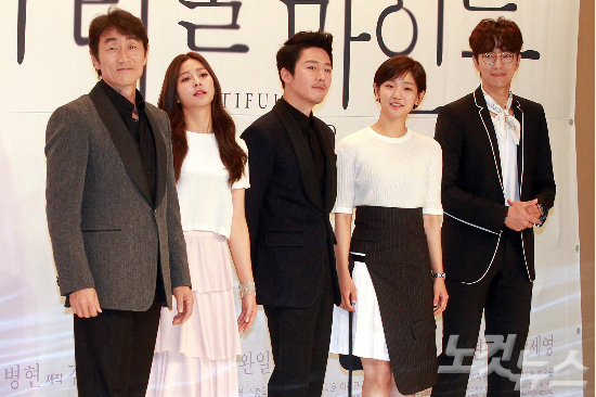 좌측부터허준호,박세영,장혁,박소담,윤현민(사진=윤창원기자)