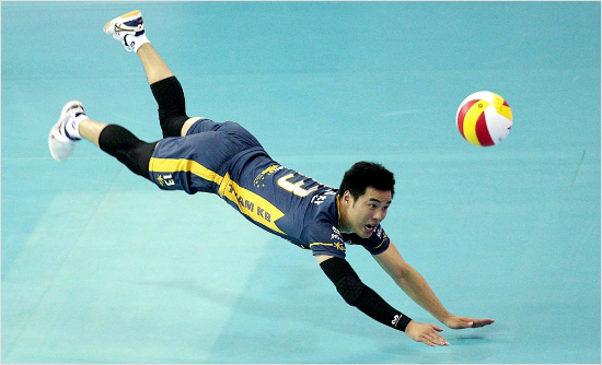 국가대표리베로부용찬은삼성화재이적후제대하는김강녕과함께새로운리베로구성으로주전자리를차지할전망이다.(사진=한국배구연맹제공)