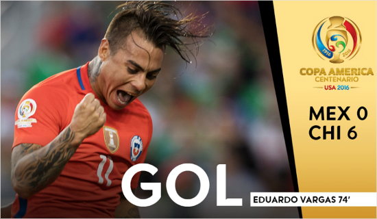 4골을넣은에두아르도바르가스.(사진=코파아메리카페이스북)