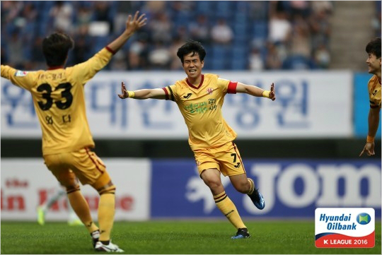 성남전선제골을넣은광주여름.(사진=한국프로축구연맹제공)
