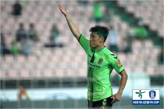 단국대를상대로2골을넣은이종호.(사진=대한축구협회제공)