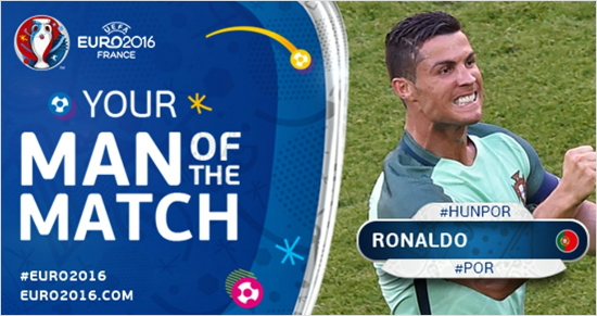 크리스티아누호날두.(사진=유로2016홈페이지)