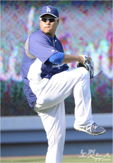 '빅리그복귀는언제?'LA다저스류현진이트리플A재활등판에서4이닝8실점으로부진한성적을거뒀다.(사진=노컷뉴스DB)