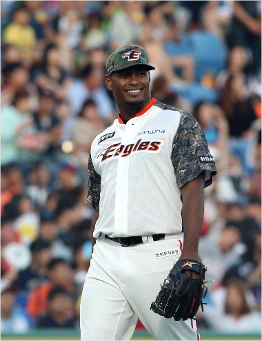 한화이글스의외국인투수카스티요(사진제공=한화이글스)