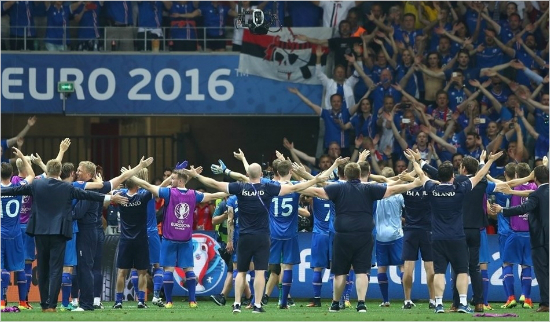 인구33만명작은나라아이슬란드가유로20168강에올랐다.(사진=유로2016홈페이지)