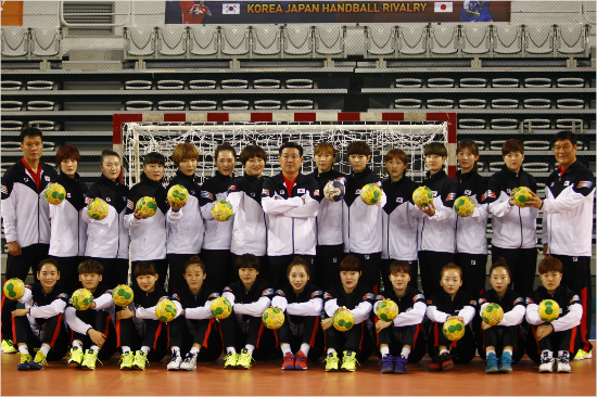 여자핸드볼대표팀.(사진=대한핸드볼협회제공)
