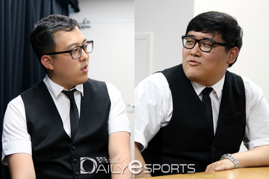 박재영 심판(왼쪽)과 허영균 심판.