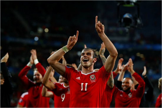 유로20164강에진출한웨일스.(사진=유로2016홈페이지)