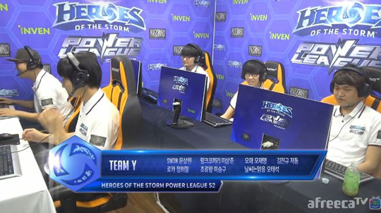 팀 와이. (사진=인벤 방송국 중계 캡처)