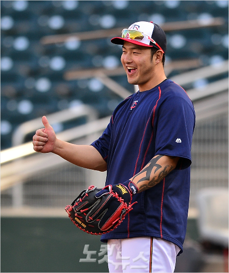 '감잡고올라가겠습니다'3일(한국시각)마이너리그트리플A경기에서멀티히트포함,4출루활약을펼친미네소타박병호.(사진=노컷뉴스DB)