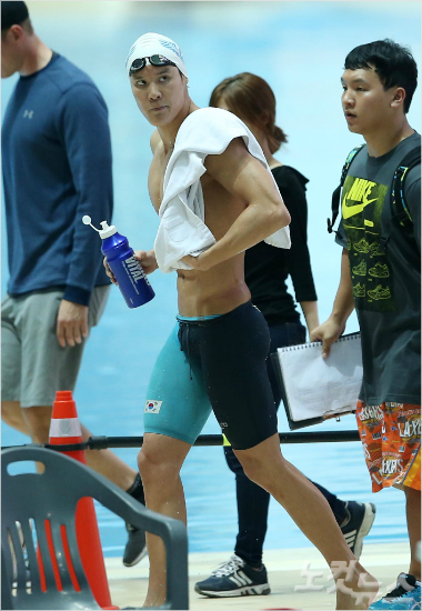 금지약물복용징계가풀려리우올림픽출전을눈앞에둔수영스타박태환.(자료사진=박종민기자)