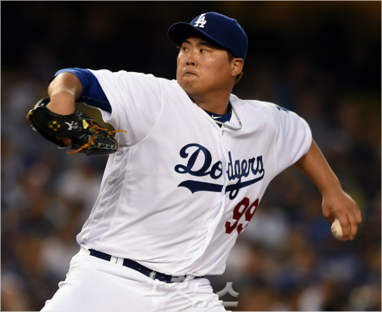 메이저리그LA다저스류현진이8일(한국시각)샌디에이고와홈경기에서640일만에빅리그선발등판해힘차게공을던지고있다.(LA=노컷뉴스)