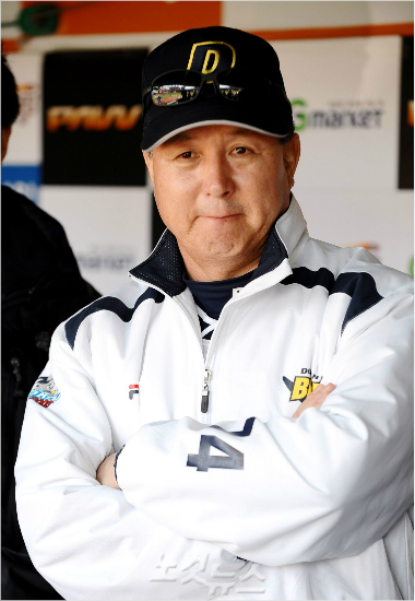 지난2008년SK와한국시리즈당시두산사령탑이던김경문감독의모습.(자료사진=노컷뉴스DB)