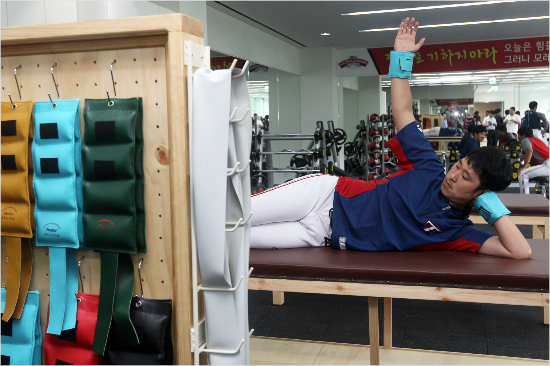 전남함평-KIA챌린저스필드에서재활중인윤석민.(자료사진=KIA)