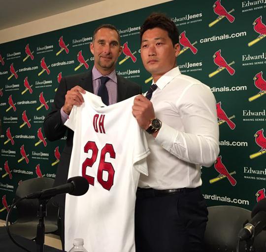 ▲세인트루이스입단식당시오승환.사진=스포츠인텔리전스그룹