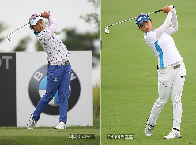▲'제2회BMW레이디스챔피언십'2라운드,최종라운드에서고진영의모습.