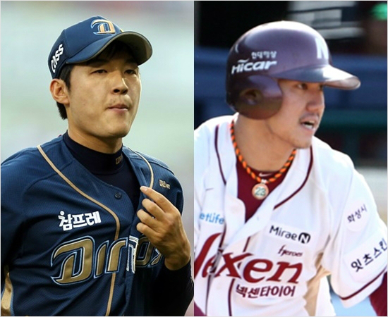 승부조작혐의로검찰에불구속기소된NC이태양(왼쪽)과군검찰에이첩된넥센문우람.(자료사진=NC,넥센)