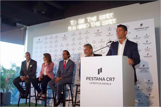 고향에호텔을연크리스티아누호날두.(사진=크리스티아누호날두페이스북)