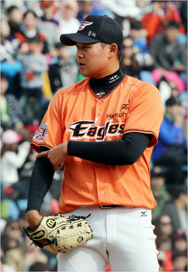 24일KBO를통해승부조작자진신고사실이밝혀진KIA유창식의한화시절모습.(자료사진=한화)