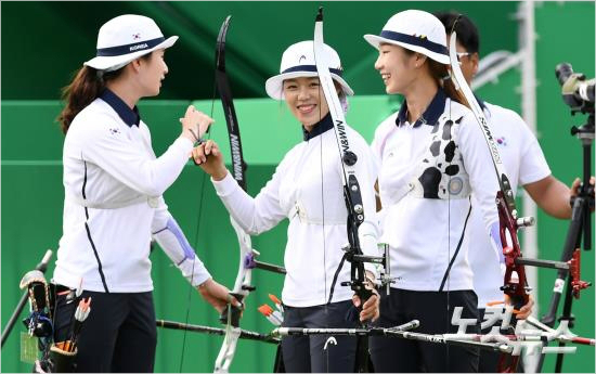 한국여자양궁대표팀.(리우데자네이루(브라질)=올림픽사진공동취재단)