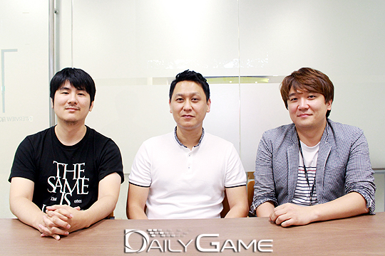 (왼쪽부터) 위메이드 아이오 '이카루스M' 노창규 AD, 석훈 개발총괄, 김성희 디렉터.