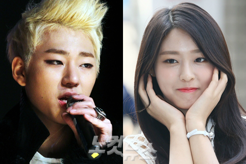 지코(왼쪽),설현(자료사진)