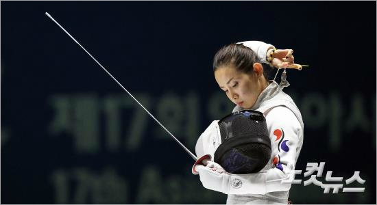 "딸하이에게금메달선물할래요."엄마검객남현희가4번째올림픽에도전한다.(자료사진=황진환기자)