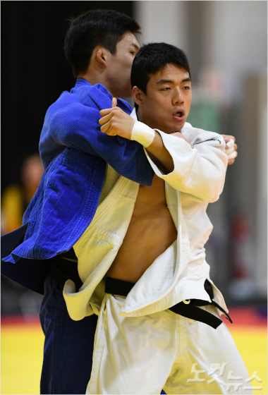 유도올림픽대표팀곽동한이지난4일(현지시각)브라질리우데자네이루바하유도훈련장에서훈련을하고있다.(올림픽사진공동취재단)