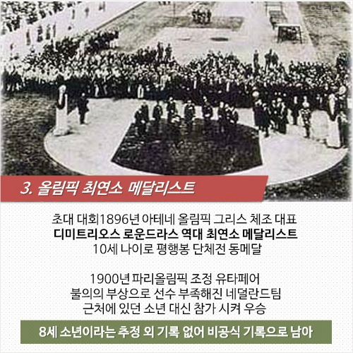 역사를 쓴 사람들, 올림픽 대기록 Top5