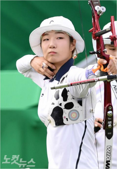 리우데자네이루올림픽여자양궁개인전4강에오른최미선.(리우=올림픽사진공동취재단)