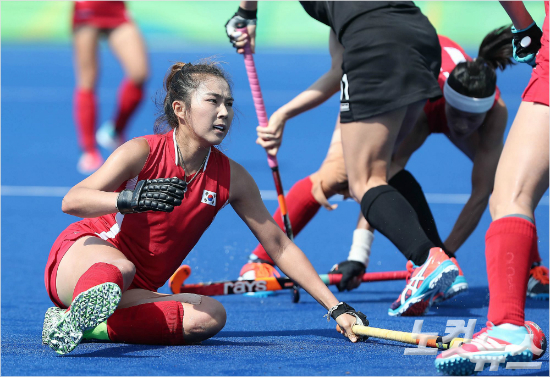 세계랭킹9위의한국여자하키는1996년애틀랜타대회이후20년만의올림픽메달에도전했지만아쉽게리우에서도메달과인연을맺지못했다.(올림픽사진공동취재단)
