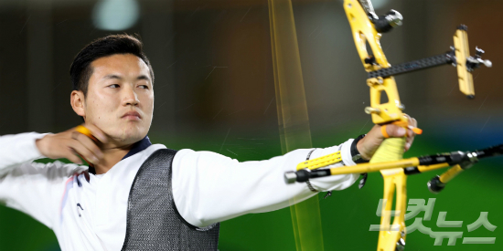 한국남자양궁대표팀의구본찬.(올림픽사진공동취재단)