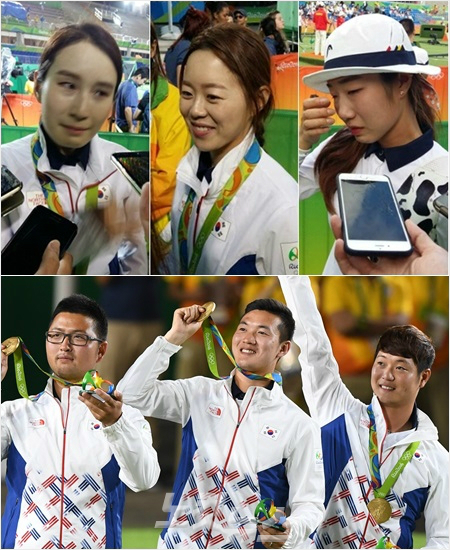 '희비교차'리우데자네이루올림픽기간울고웃었던남녀대표팀.(리우=노컷뉴스,올림픽사진공동취재단)