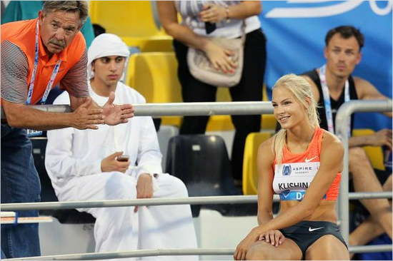 리우올림픽출전이좌절된러시아미녀육상스타다리아클리시나.(사진=다리아클리시나트위터)