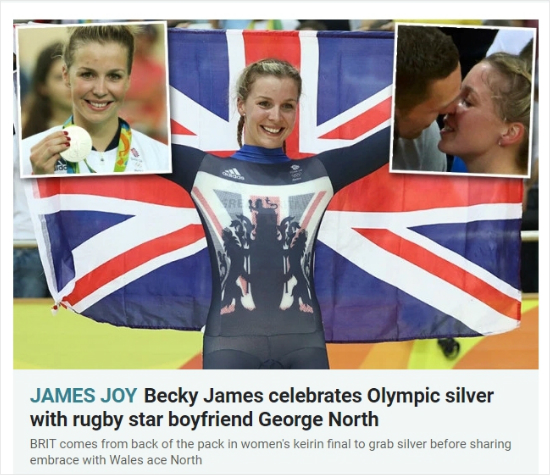 레베카제임스.(사진=더선홈페이지캡처)