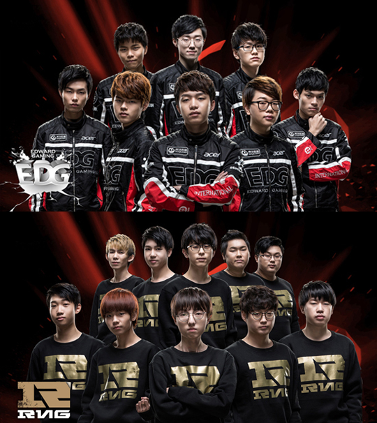 에드워드 게이밍(위쪽)과 로얄 네버 기브 업(아래쪽). (사진=esportswikis.com 발췌)