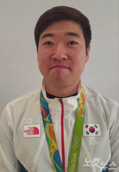 2016리우데자네이루올림픽소총복사에서은메달을거머쥔김종현(31·창원시청).(리우=CBS노컷뉴스박지환기자)
