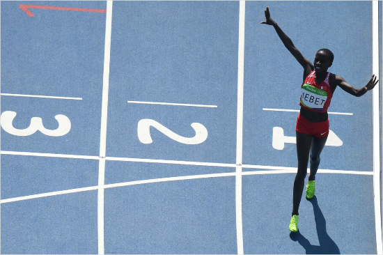 바레인귀화후올림픽금메달을딴루스예벳.(사진=IAAF트위터)