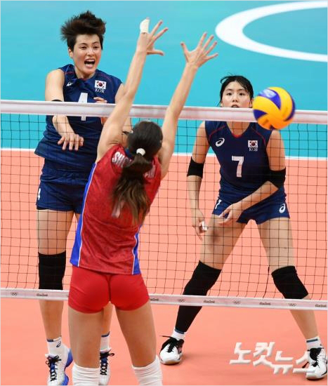 김희진의스파이크.(올림픽사진공동취재단)