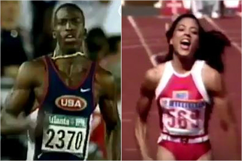 마이클존슨과故플로렌스그리피스조이너.사진=유튜브화면캡처