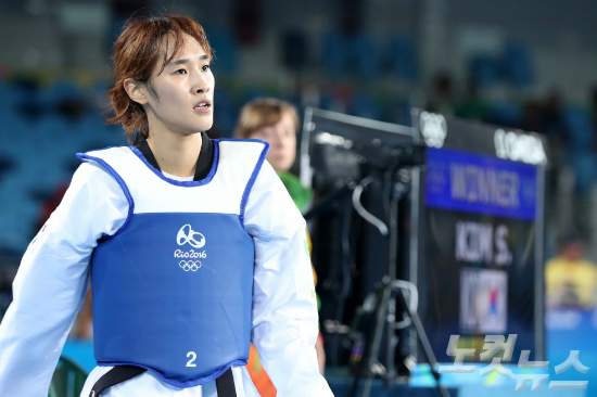 '2016리우올림픽'태권도여자49kg급준결승에진출한김소희.(올림픽사진공동취재단)