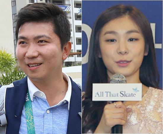 국제올림픽위원회(IOC)선수위원으로선출된탁구올림픽금메달리스트유승민(왼쪽)과아쉽게평창올림픽에서선출기회가무산된피겨여왕김연아.(올림픽사진공동취재단)