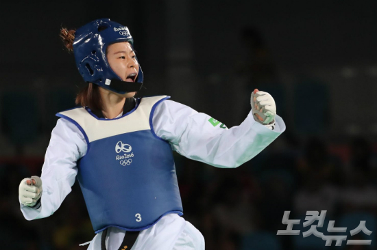 20일(한국시각)브라질리우데자네이루올림픽파크카리오카아레나3에서열린'2016리우올림픽'태권도여자67kg급에출전한오혜리.(올림픽사진공동취재단)