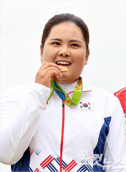 박인비는시즌내내계속된부상에도올림픽출전을목표로엄청난훈련을소화했다.(올림픽사진공동취재단)