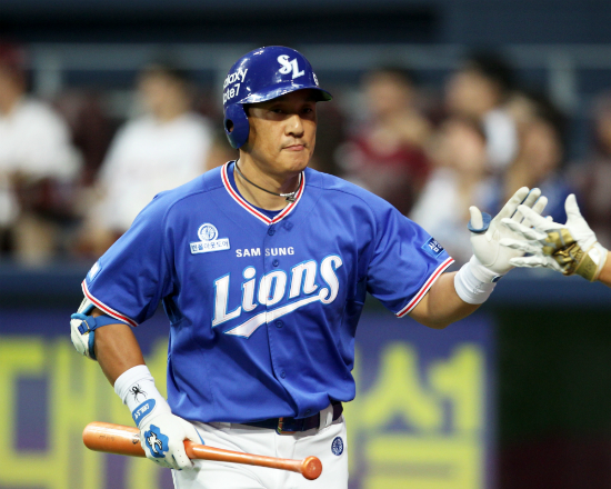 '살아있는전설'이승엽이통산타점기록경신을눈앞에뒀다.(사진=삼성라이온즈제공)