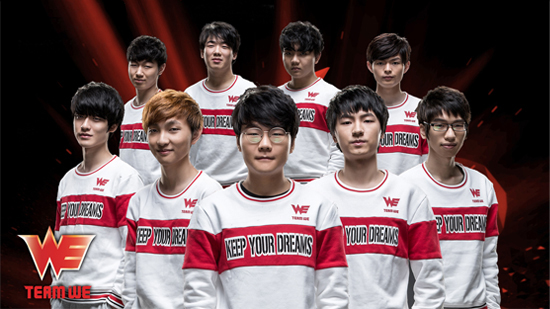 WE 선수단(사진=lol.esportswikis.com 발췌).