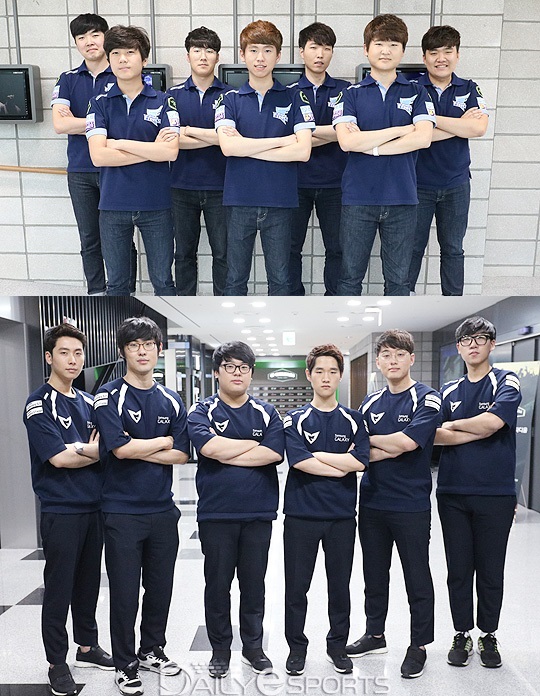 아프리카 프릭스(위)와 삼성 갤럭시가 한국 대표 선발전 결승 티켓을 놓고 맞대결을 펼친다.