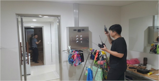 대한체육회가8월30,31일진천과태릉선수촌내몰래카메라설치여부를위해실시한정밀검사모습.(자료사진=체육회)