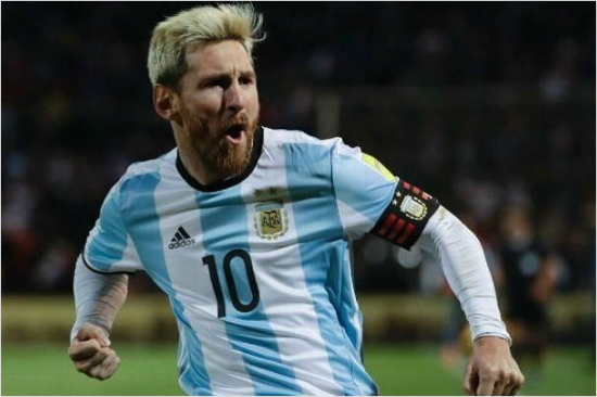 금발의리오넬메시.(ESPN영상캡처)