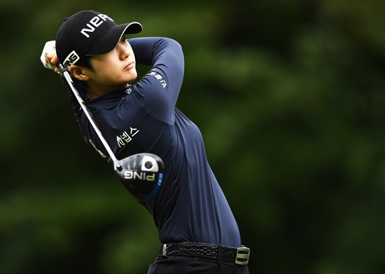 에비앙챔피언십2라운드의박성현.사진=LPGA제공